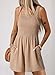 Dokotoo Womens Sleeveless Overalls Casual One Piece Jumpsuits for Women Stretchy Wide Leg Short Pant Rompers Loose Fit Jumpsuit with Pockets 2026 Fashion Small Apricot