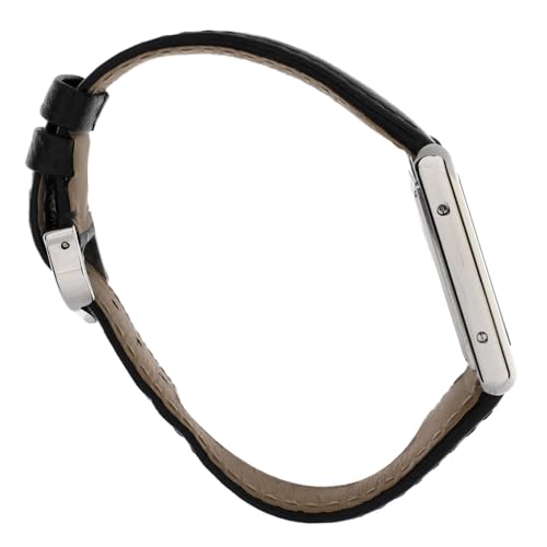 Pre-Loved Must de Cartier Tank Quartz Watch Stainless Steel and Leather 253