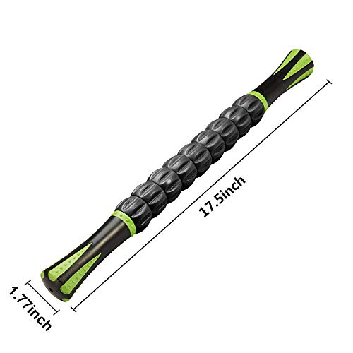 Reehut Massageroller Spierroller Stick 45 cm met ergonomische handgrepen ultradraagbaar massageapparaat voor myofasciale… - Image 4