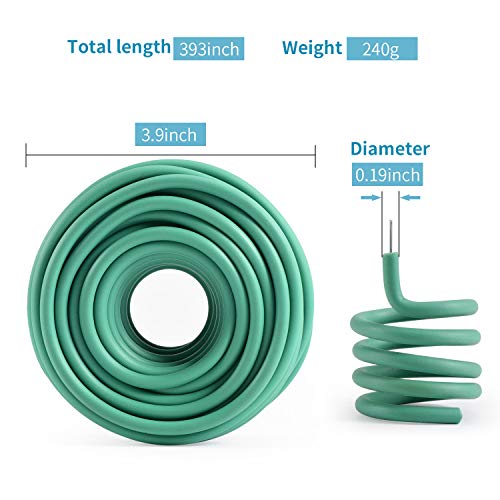 Ydsl Soft Plant Tie, Garden Wire Tie For Plants Heavy Duty Reusable Plant Twist Ties For Gardening Home Office (Green, 32.8 Feet) #TOP1