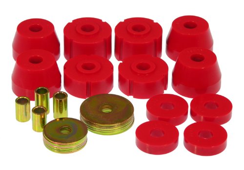 Prothane (4-102) 72-85 Dodge Truck Body Mounts - Red