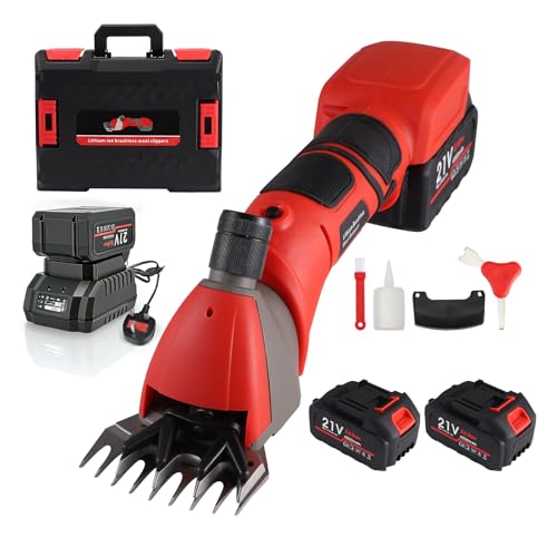 Cordless Sheep Shearing Clippers 3000RPM, 2 Large-Capacity Batteries