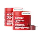 HumanN SuperBeets Beet Root Powder - Non-GMO Beetroot Superfood - Nitric Oxide Supplement for Heart Health, Nitric Oxide Powder for Circulation & Blood Pressure Support - Black Cherry, 60 Servings