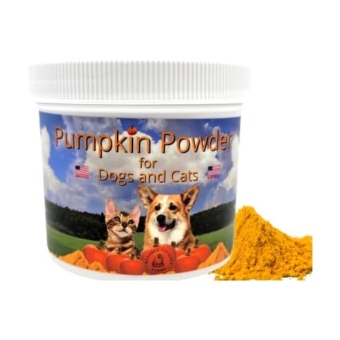 100% Pumpkin Powder for Dogs/Cats, U.S.A, Natural Fiber Supplement, Diarrhea/Constipation Fix (8 oz (Pack of 1)) Cover