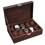 Vielseitig: Perfekt für den pers?nlichen und gesch?ftlichen Gebrauch.?Das Geh?use ist ideal für die Pr?sentation oder Aufbewahrung Ihrer Uhren.?Ihre Uhren werden ordnungsgem?? und platzsparend aufbewahrt und bleiben immer griffbereit