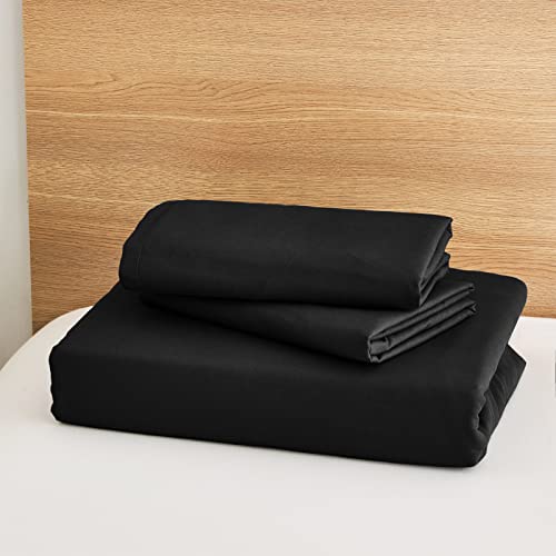 Kinmeroom Black Duvet Cover King Size- Soft & Breathable Bedding Duvet Cover Set With Zipper Closure-1 Duvet Cover And 2 Pillow Shams(104 * 90",Black) #TOP6