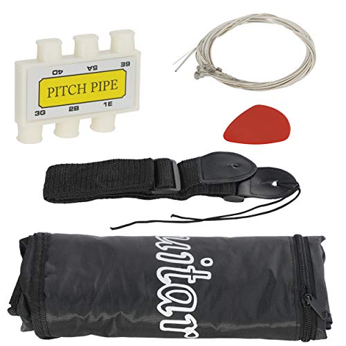 Zeny ZENY01026 38 Inch Acoustic Guitar Full Size Beginners Package Kit For Right-Handed Starters Kids Music Lovers W/Case thumb #7