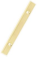 Vista 32 de ZW Hardware B100 Letra M de latón macizo de latón brillante de 4 pulgadas