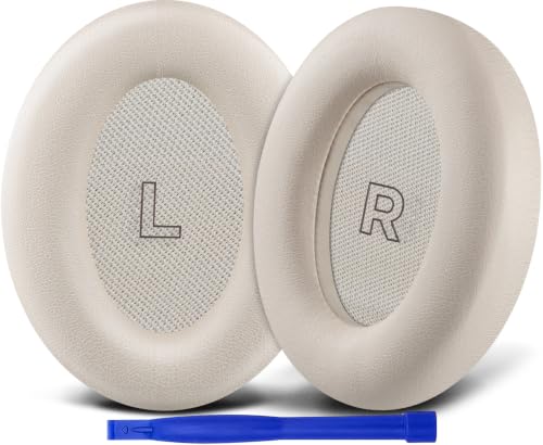 Image of SOULWIT Replacement Earpads for Bose QC Ultra /New QuietComfort Ultra(2nd Gen) Wireless Headphones, Ear Pads Cushions with Softer Protein Leather, High-Density Noise Isolation Foam - Driftwood Sand