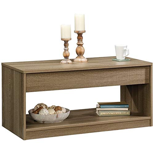 Sauder Beginnings Lift-Top Coffee Table, L: 40.00" X W: 18.98" X H: 18.50", Summer Oak Finish #TOP2