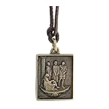  Holyart Pendentif Chemin de Croix Première Station Alliage de Laiton