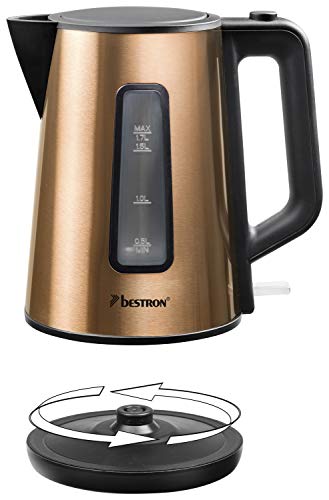 Bestron Wasserkocher mit 360° Basis, inkl. Kochstopp-Automatik & Trockenlaufschutz, 1.7 Liter Fassungsververmögen, 2200… – Bild 3