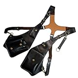 tuwiwol Verstellbarer Riemen, Schulterholster Tasche für sichere Aufbewahrung, PU Schulterholster...