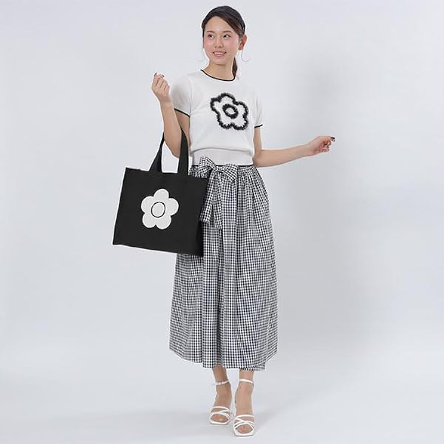 Amazon | [マリークヮント] BIGデイジーニットジャカード トート