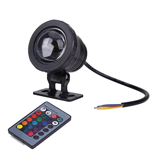 Foco LED RGB 12V impermeable de 10W para iluminar exteriores