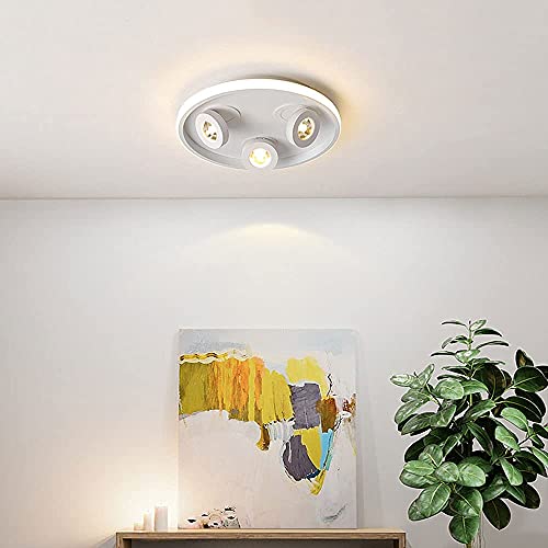 Plafonnier LED 3 spots orientables 35W noir chaud 3000K