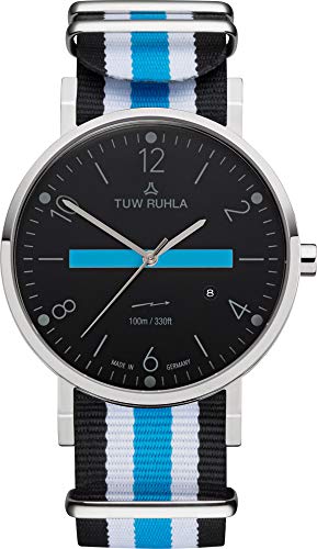 Montre hommes Thuringia Quartz chic, montre-bracelet classique et simple noire