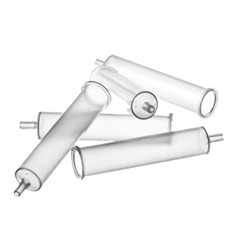 Glass Tube SPE Sampe Column with Sieve Plates, 6ml/10ml Capacity for Lab Research, 5/10PCS SPE Chromatography-Column, Glass Test Tube 5, 6mL Capacity