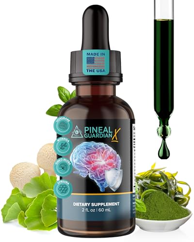 Nutraville Pineal Guardian X - Rapid Pineal Gland Decalcification Drops for Cognitive Health Support - Brain Supplement to Keep Cognitive Function Memory and Focus in Top Shape - 60ml
