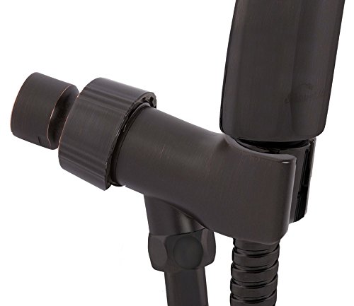 Showermaxx | Shower Head Holder In Oil Rubbed Bronze Finish | Mount For Handheld Showerheads | Arm Bracket With Swivel Ball Connector | Adjustable Universal 1/2 In Male Female Shower Heads Wall Mount #TOP7