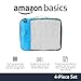 Amazon Basics 4 Piece Packing Travel Organizer Cubes Set - Large, Sky Blue