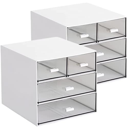 Umtiti Schreibtisch-Aufbewahrung, Make-up-Aufbewahrungsbox mit 4...