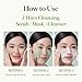 CKD Green Plum AHA·BHA Clay Mask Cleanser - All in One, Korean Face Wash + Makeup Remover + Gentle Scrub with Controls Sebum, Tightens Pores, Removes Blackheads. All Skin Types. 4.58 oz