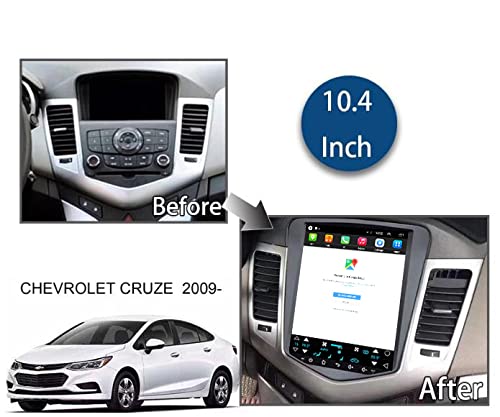 Android 10 Radio For Chevrolet Chevy Cruze 2009-2015 2016 Limited 10.4Inch Tesla Style Car In-Dash Gps Navigation Ram 2Gb Rom 32Gb Wireless Carplay Wifi Free Camera #TOP1