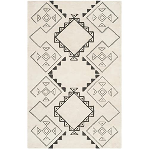 Image of Modern Handmade Woolen Carpet for Living Room Bedroom and Hall Size 9 x 12 Feet Color Multi