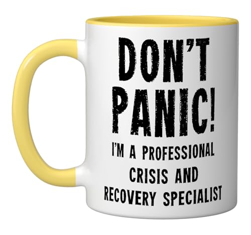 Crisis and Recovery Specialist Ceramic Mug, Yellow/White