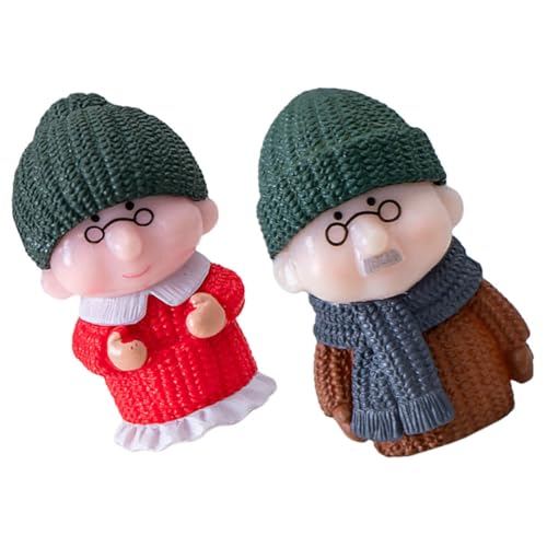 Toyvian Liebespaar Figur Älteres Ehepaar Miniatur Skulptur Hochzeitstag Geschenk Langlebige Liebe...