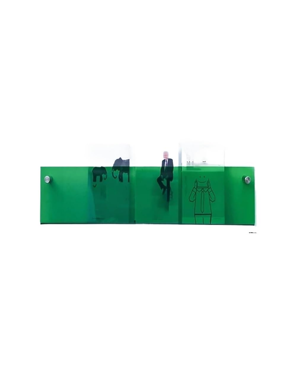 Fcfpxwtz Green Acrylic Magazine Rack Wall Mount
