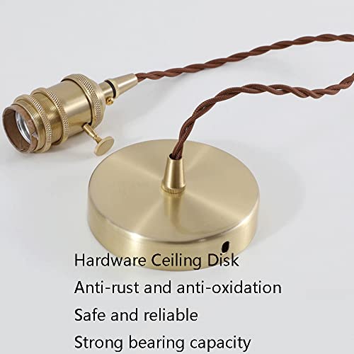 Lustre de restaurant macaron en métal avec interrupteur et suspension réglable - 7