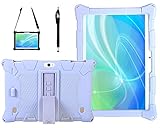 AKNICI Silikon Hülle für TOSCIDO M863/X108/X104/X109,Dragon Touch Notepad K10,ACEPAD A140/A130,LNMBBS N10,Qimaoo 10,Padgene 10,TYD TYD-107/108/109,Haehne 10,1,YOTOPT X109,GOODTEL G3,ZONKO K105,Violett
