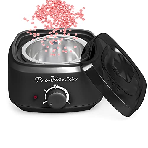 AORAEM Hair Removal Waxing Machine Wax Warmer ,Wax Melting Pot for Multiple Wax Beads Electric Wax Melt Warmer for Underarm Body Hair Removal (Black#2)