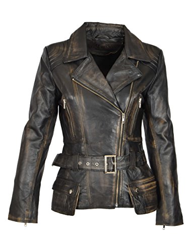 Veste en cuir femme motard pour un look rock en soirée urbaine