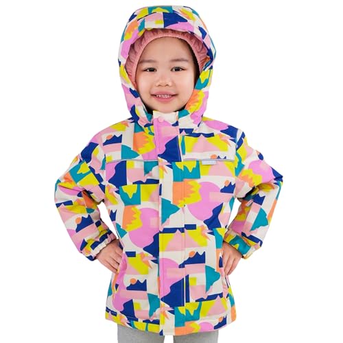 JAN & JUL Waterproof Insulated Snow Coat, Warm Ski Jacket for Toddler Girls (Winter Sun, Size 5T)