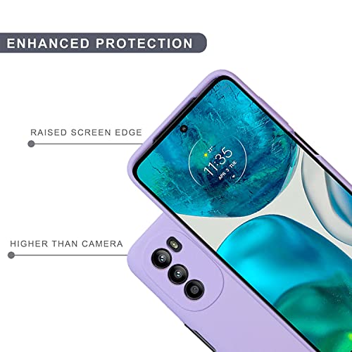 Image of SPRIG Compatible with Moto G52 Premium SilkTone Back Cover Drop Tested Shock Proof Mobile Case for Men, Women, Boys and Girls with Camera Protection (Light Purple)