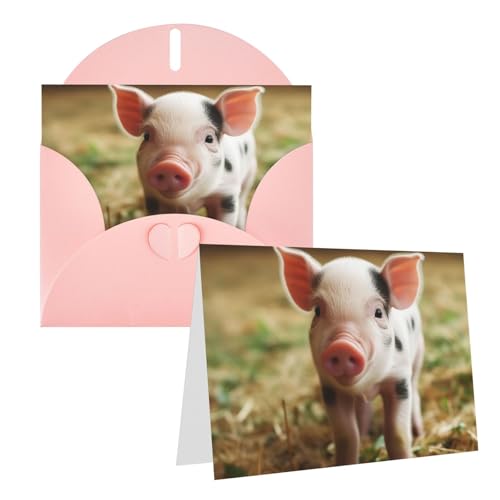 Cartes vierges Thinking of You pour anniversaire et mariage avec enveloppes animaux