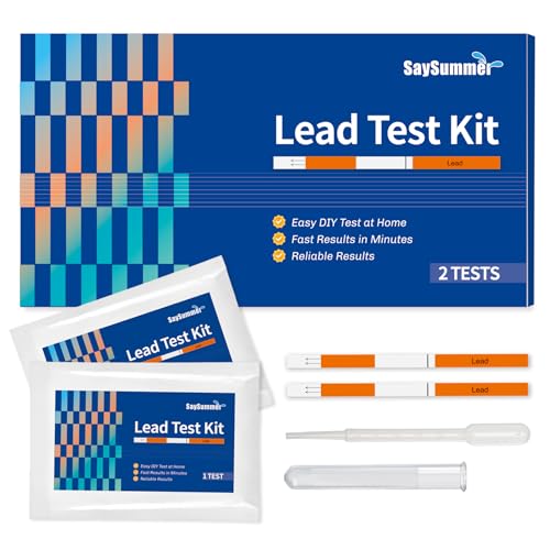 Lead Water Test Kit for Drinking Water: 2 Counts Water Lead Test ...