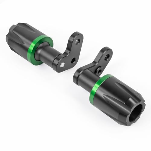 Motorcycle Frame Sliders Aluminum Engine Case Body Falling Crash Protector Guards Pads Kit Fit for ZX-6R ZX6 R 2024 2025, Green