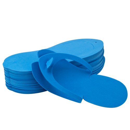 Blue Pedicure Slippers / Disposable Pedi Flip Flops (Package of 12)