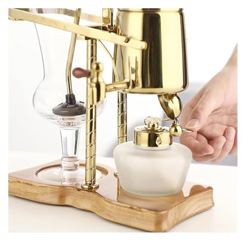 Siphon Kaffeemaschine, Syphon Kaffeemaschine, Siphon-Brauer, Elegantes Design im Retro-Stil, 4–5 Tassen, Glas-Siphonkanne for Kaffee oder Tee