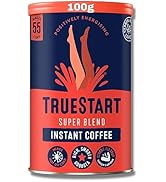 TrueStart Super Blend Café instantané – 100 g (55 tasses), lyophilisé de qualité supérieure, torréfaction riche et lisse, S...