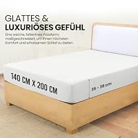 Utopia Bedding - Spannbettlaken 140x200cm - Weiß – Ansicht 2