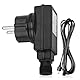 PORFOYO Gartenbeleuchtung LED-Adapter 12V 2A, LED-Netzteil mit 2,5m Kabel, IP44 Wasserresistent Gartenstrahler Netzteil Adapter, Netzadapter für Ring Kranz Lichtkranz Netzteil Springbrunnen