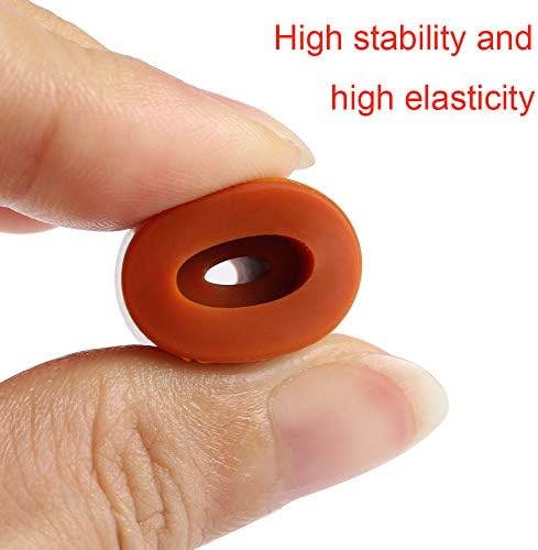 Toaiot 3D Printer Heat Bed Silicone Leveling Solid Bed Mounts Column OD18mm/ 0.71 inch ID 0.16 inch Stable Hot Bed Tool Heat-Resistant Silicone Buffer for Ender 3/CR-10 Bottom Connect-4 Pack Brown