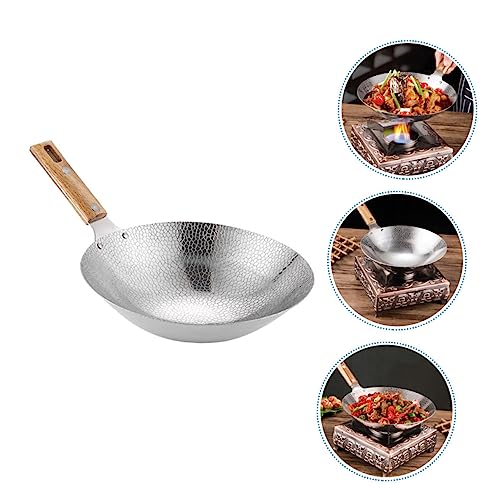 Wok de acero inoxidable para cocina con diseño versátil miniatura 6