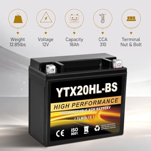 Daakmax YTX20HL-BS AGM Battery
