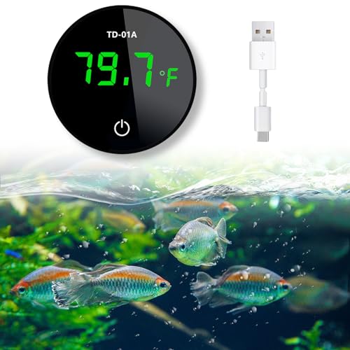 Termometro digitale per acquario, con display a